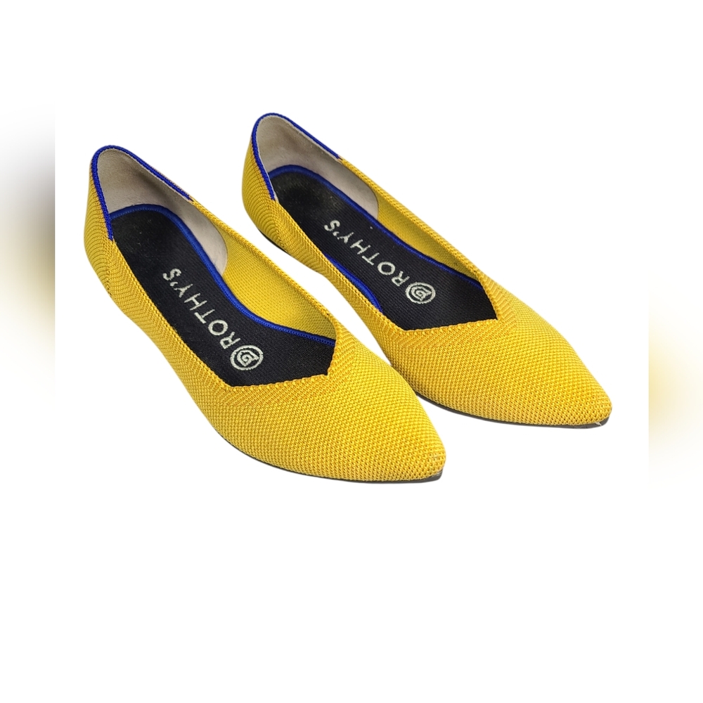 ROTHY’S Moustad Yellow Flat Shoes Size 6